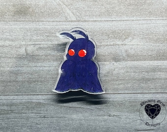 Mothman Cryptid Acrylic Pin