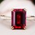 811mm Emerald Cut Lab Created Ruby Ring Solid 14K/18K Yellow Gold ...