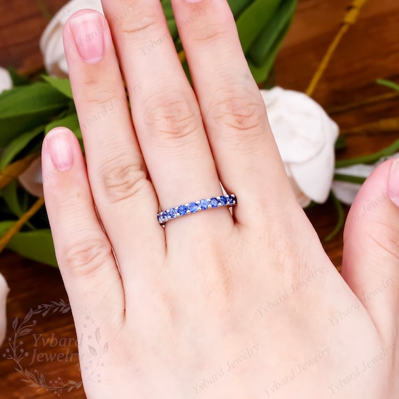 Pink and 2024 blue sapphire ring