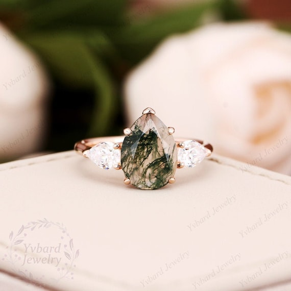 Moss Agate Three-stone Cuff Bracelet 14k Gold-plated Silver Moss Agate Three-stone Cuff Bracelet 14k Gold-plated Silver