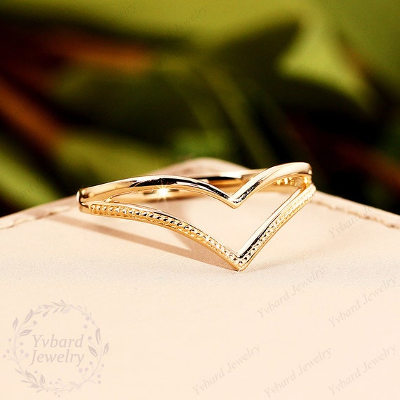 White Gold Chevron Promise Ring | Buy ➦ $313.00 on One2Three Jewelry