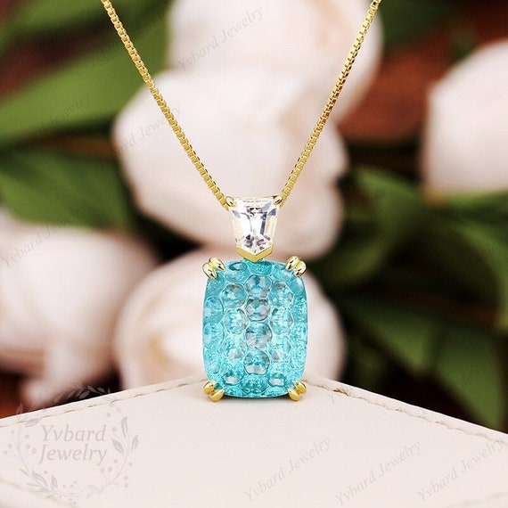 13.5CT Green Spinel Pendant Necklace 