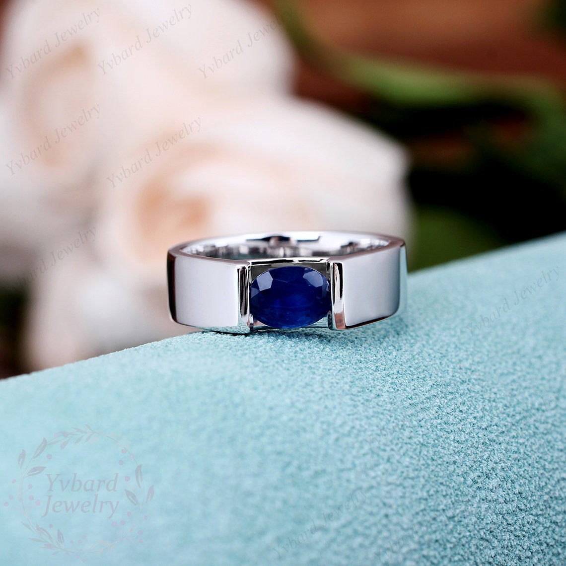 Buy Man Sapphire Stone Ring , Blue Sapphire Ring , Ottoman Style Man Ring ,  Embroidered Men's Ring , 925k Sterling Silver Ring , Gift for Him Online in  India - Etsy
