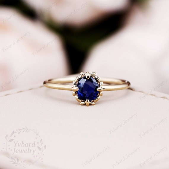 Natural sapphire engagement online rings