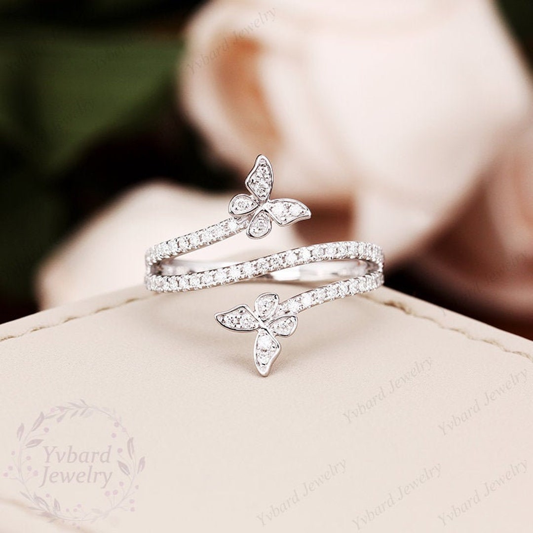 Calla cut diamond butterfly ring best sale