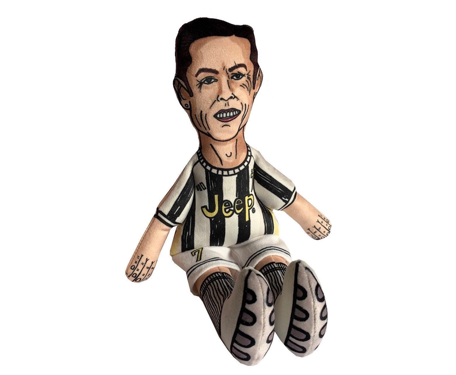Cristiano Ronaldo Dog Toy, Footballer Dog Toy, Footballer Doll, Parody