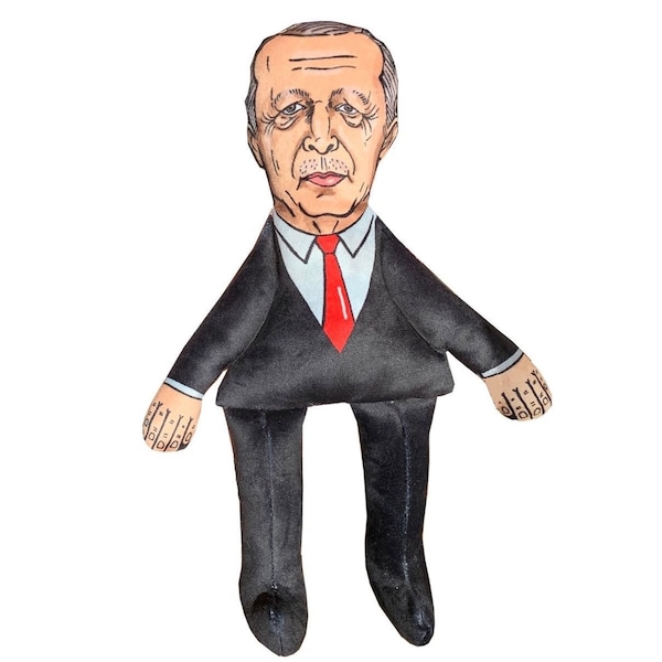 Jouet pour chien Erdogan, poupée politique, poupée politique, jouet pour chien parodique, personnage célèbre, poupée de célébrité, peluche amusante, poupée de célébrité en peluche