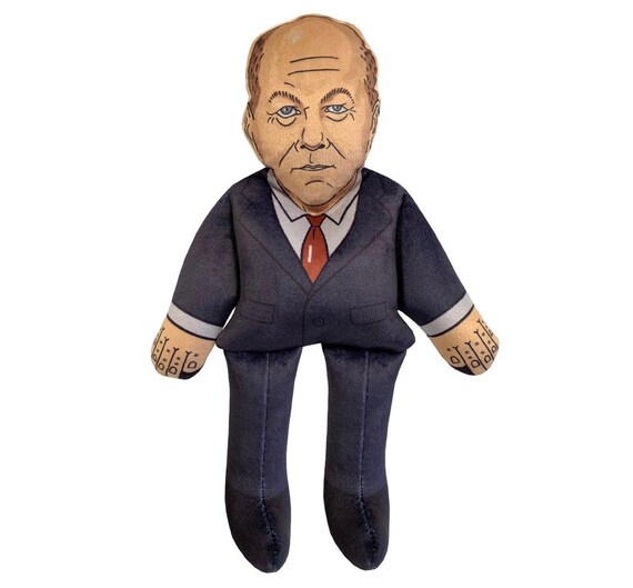 Olaf Scholz Doll Stuffed Dog Toy Parody Pet Toy Politican Doll