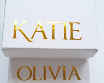 Personalised Gift Box Small Beautiful Keepsake Gift Box & Optional Custom Metal Card | Add-ON for Items in Shop Only