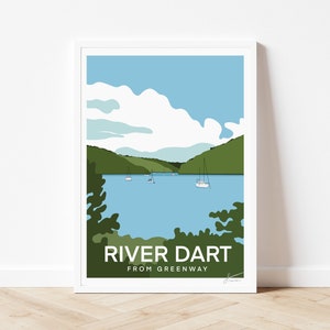 River Dart Greenway Paignton Devon | de voyage dans le sud du Devon de River Dart | Art de la rivière Devon | Décoration murale pour la maison | Francesca crée