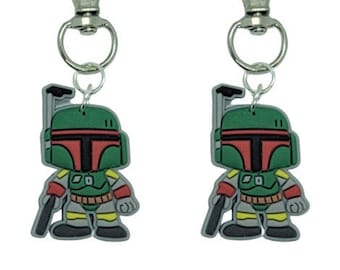 Boba Fett Floating Charm for Floating Lockets-Star Wars Charm-1 Piece-9mmx9mm-Flatback-Gift Idea