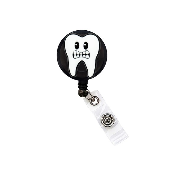 Tooth Retractable Badge Holder Etsy