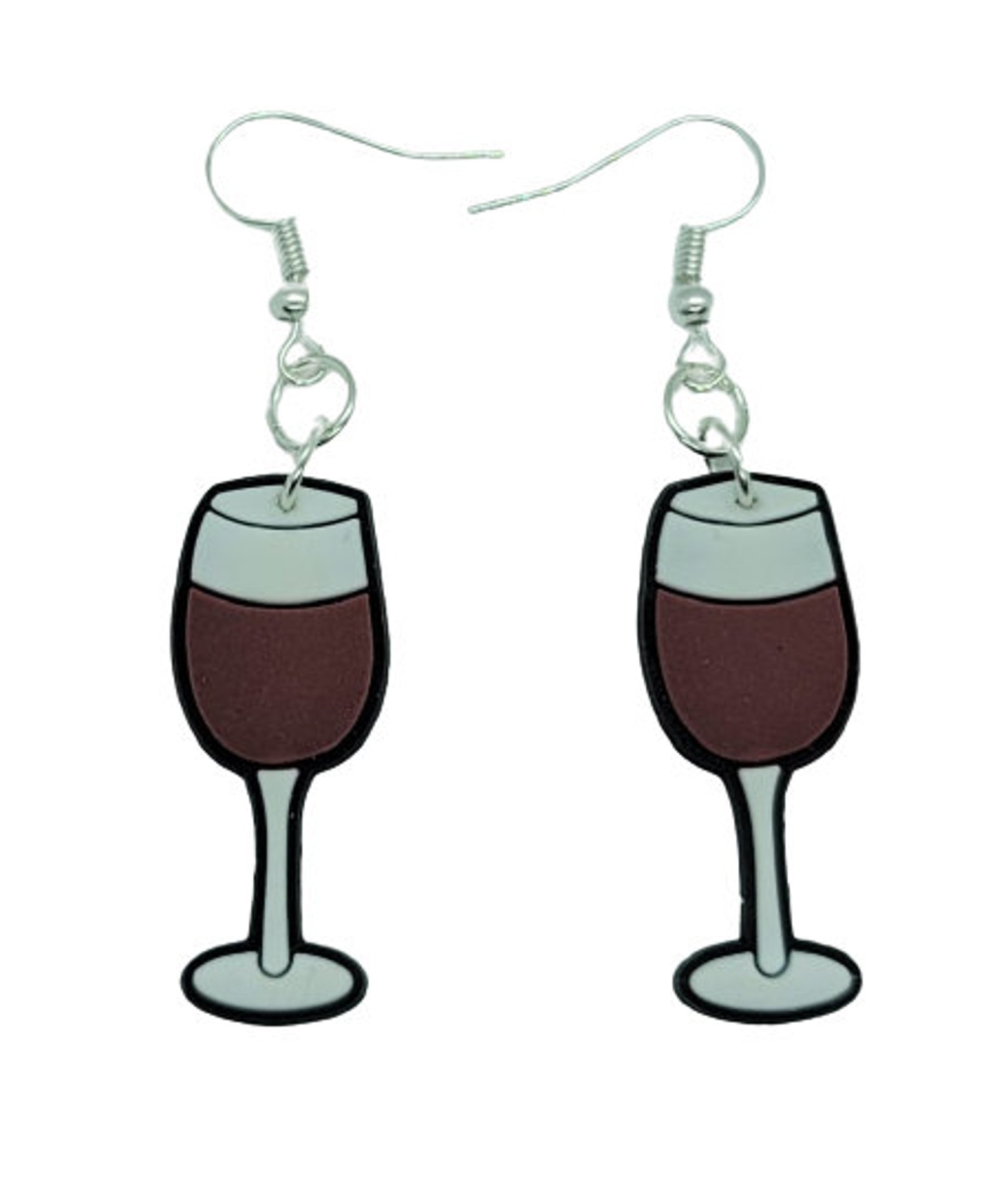Wine Glass Earrings Generic Handmade Hypoallergenic Etsy