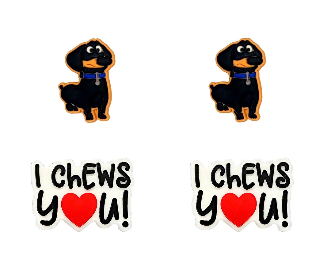 It's All About You! Dachshund Dog Dangling Charm - European Bead Slide-On For Bracelets & Necklaces