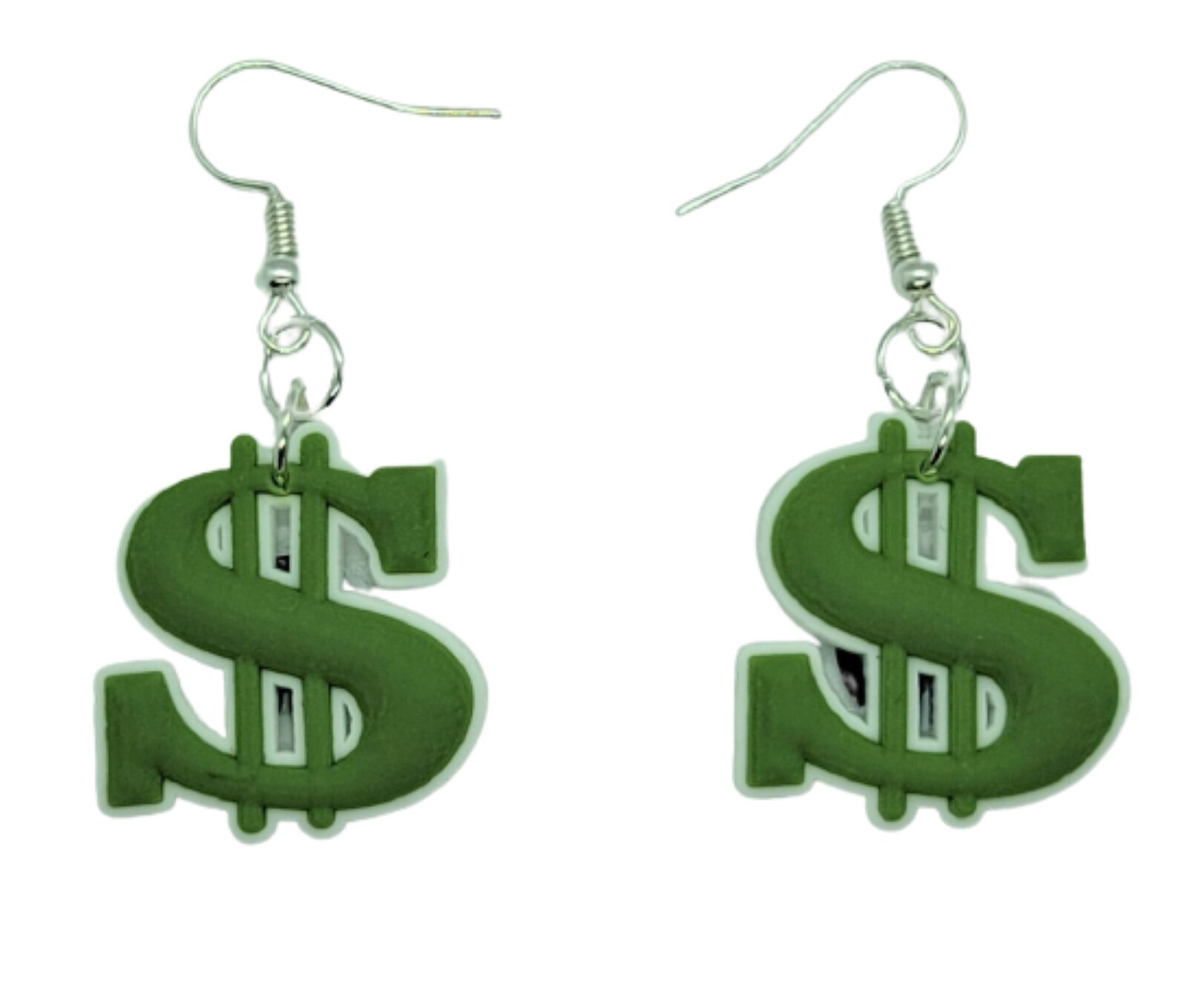 Dollar Sign Earrings Generic Handmade Hypoallergenic Etsy