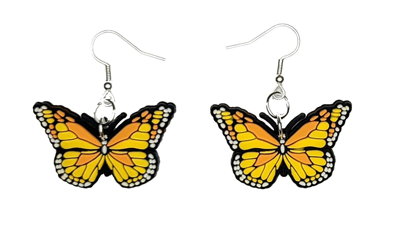 14K Two Tone Gold Butterfly Earring Studs | Don Roberto Jewelers