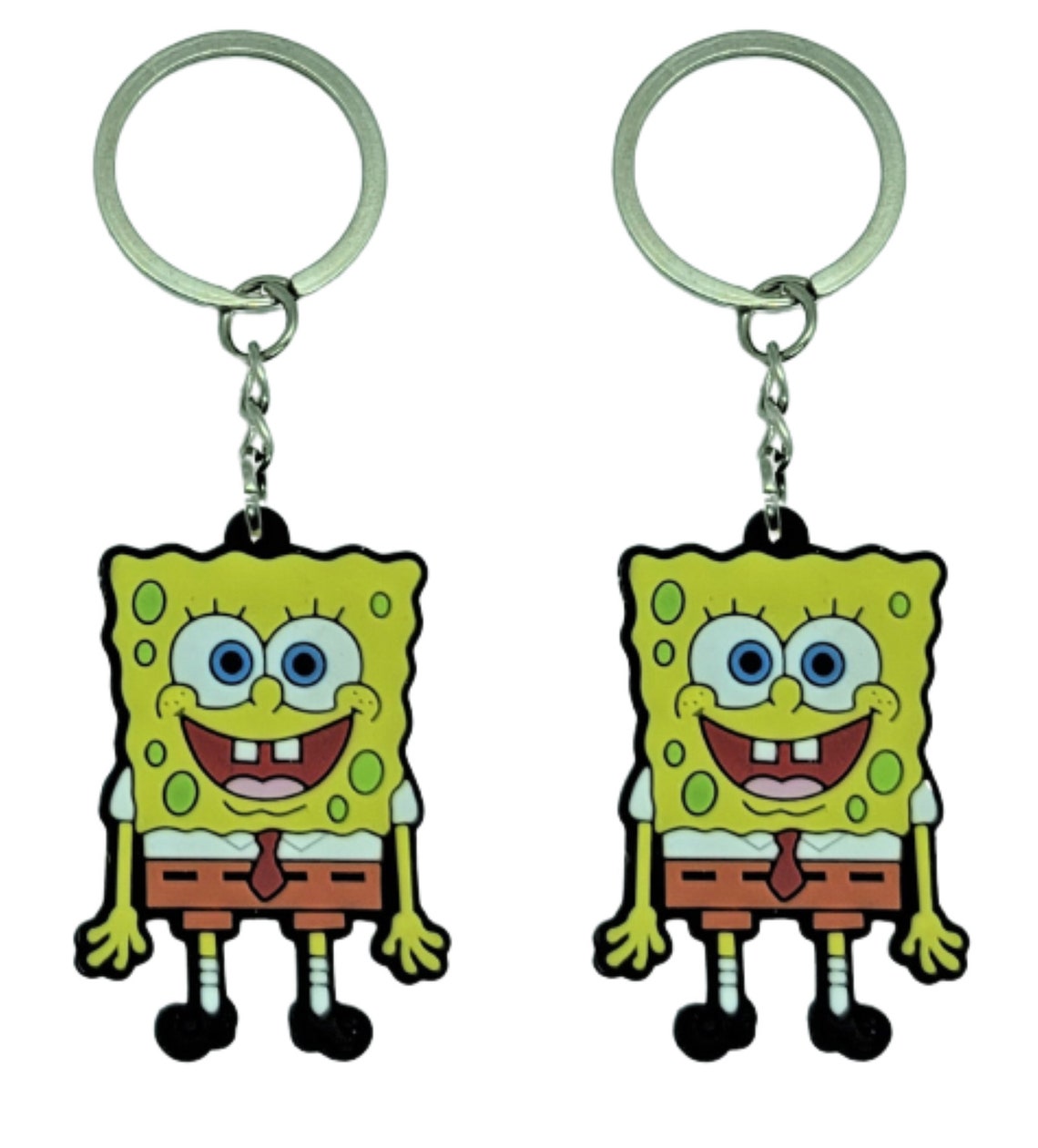 Key Chain Spongebob Generic Handmade Set of 2 Etsy