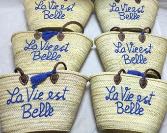 Customized Straw Bags Personalized Wedding Guest Gift Monogrammed Bag Bridal Shower Bags,Custom Beach Bag, Straw tote, Embroidered Bag