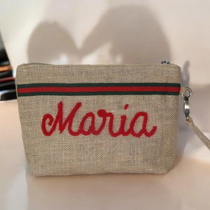 Personalized Makeup Bag, Bridal Party Gifts, Custom Cosmetic Bag Gifts for Her,Bridesmaid Gifts Proposal,   Customized Bachelorette Favors