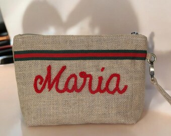 Personalized Makeup Bag, Bridal Party Gifts, Custom Cosmetic Bag Gifts for Her,Bridesmaid Gifts Proposal,   Customized Bachelorette Favors