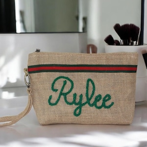 Personalized Makeup Bag,Custom Makeup Bag Women,Bridesmaid Gifts, Travel Toiletry Bag,Birthday Gift,Velvet Cosmetic Bag,Gift for Her