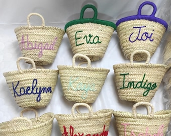 Unique Personalized Party bridal handbag Gift Bridesmaid Bag Customized, Peter Rabbit Personalized basket, Monogrammed Tote, Handmade basket