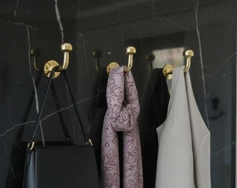 Handmade Unlacquered Brass Wall Hook | Moroccan Towel Hook | Brass Hook For Doors & Bathrooms