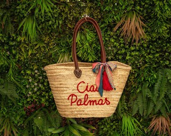 Personalized Beach Bag, Custom Straw Beach Bag, Handwoven Straw Tote, Monogrammed Beach Tote, Summer Vacation Gift