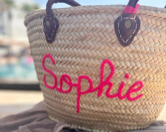 Customized Straw Bags Personalized Wedding Guest Gift Monogrammed Bag Bridal Shower Bags,Custom Beach Bag, Straw tote, Embroidered Bag