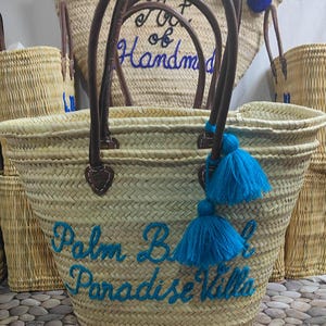 Personalized X-Large Straw beach tote bag,customized straw bags, personalized baskets,wedding gift, bridesmaid party
