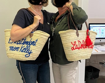 Customized Straw Bags Personalized Wedding Guest Gift Monogrammed Bag Bridal Shower Bags,Custom Beach Bag, Straw tote, Embroidered Bag