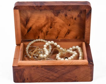 Medium Wood Box Hand Carved Wooden Multipurpose Keepsake Jewelry Decorative Art Storage Organizer, Jewelry Boxe, Coffee Table Decor