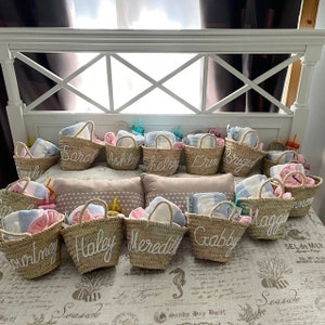 Flower Girl Baskets Personalized Party bridal handbag Gift Bag Bridesmaid Bag Gift Bag , Customized Basket, embroidery basket