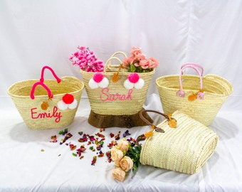 FREE SHIPPING! Personalised purse for bride, Bridesmaid Proposal Gift Bag, Custom beach bag gift , Girls Trip Bag, Tote Bags