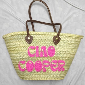 Customized Straw Bags Personalized Wedding Guest Gift Monogrammed Bag Bridal Shower Bags,Custom Beach Bag, Straw tote, Embroidered Bag