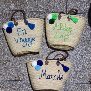 3Pompoms Customized Straw Bags, Personalized Monogrammed Bag, Bridal Shower Bags, Custom Beach Bag, Straw Tote, Embroidered Bag Gift For Mom