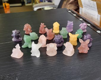 Pokemon Healing Crystal Rock Collection – Grounding Crystal For Meaningful Gifts And Decor, over 30 different characters