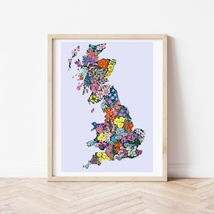 Mapa floral da Grã-Bretanha
