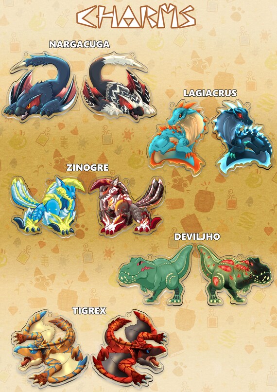 Monster Hunter Charms - Etsy