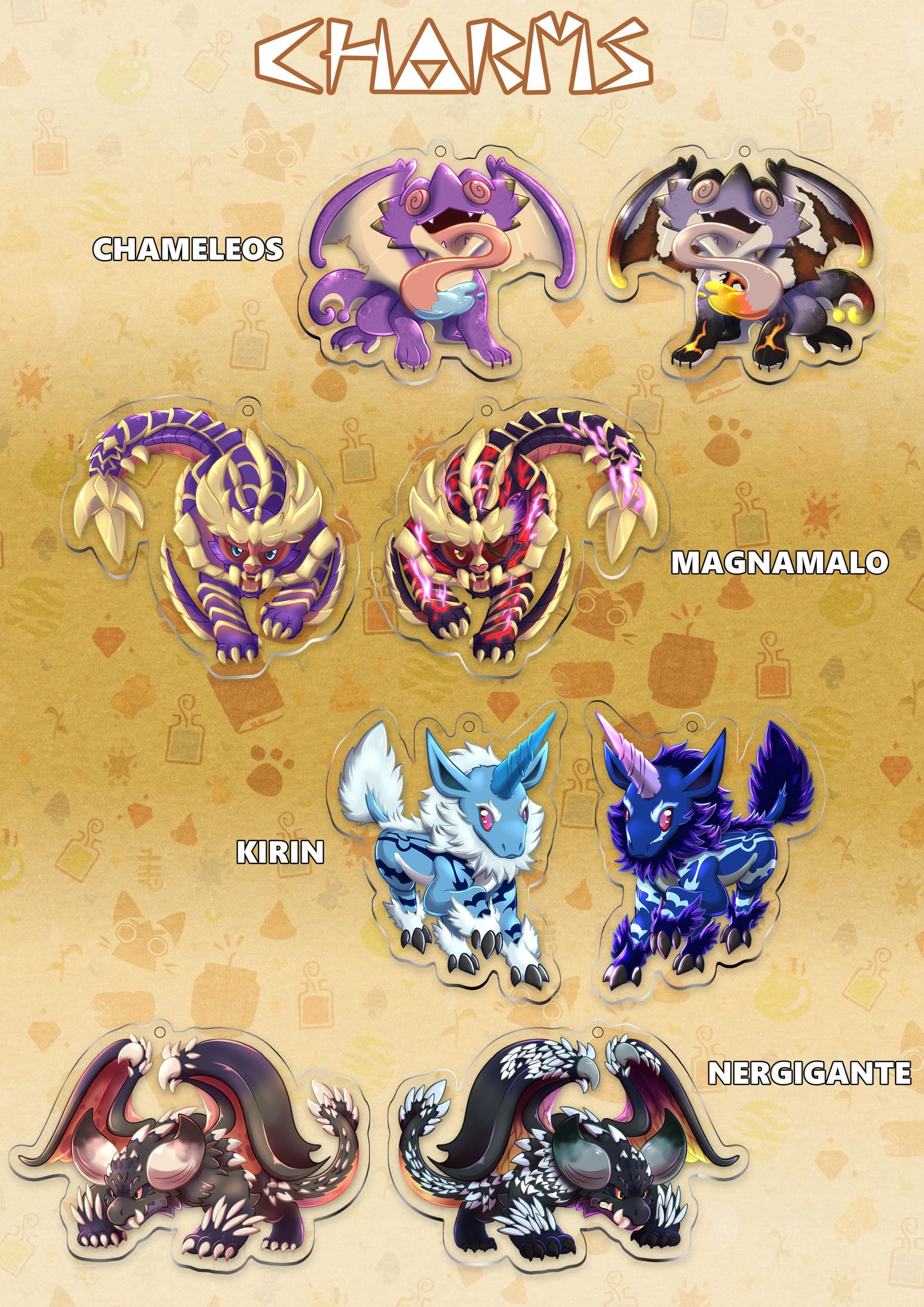 Monster Hunter Charms - Etsy