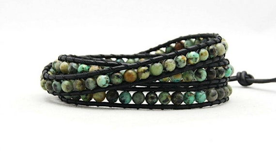 Details about Handmade Triple Wrap African Turquoise Bracelet Anklet Beaded Bracelet, Details about Handmade Triple Wrap African Turquoise Bracelet Anklet Beaded Bracelet,