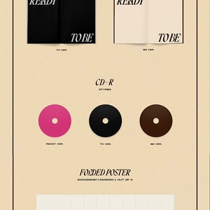 TWICE - 12th Mini Album [READY TO BE] Version TO - Photobook, CD-R, Poster, Photocards, Postcard + Cadeau Exclusif