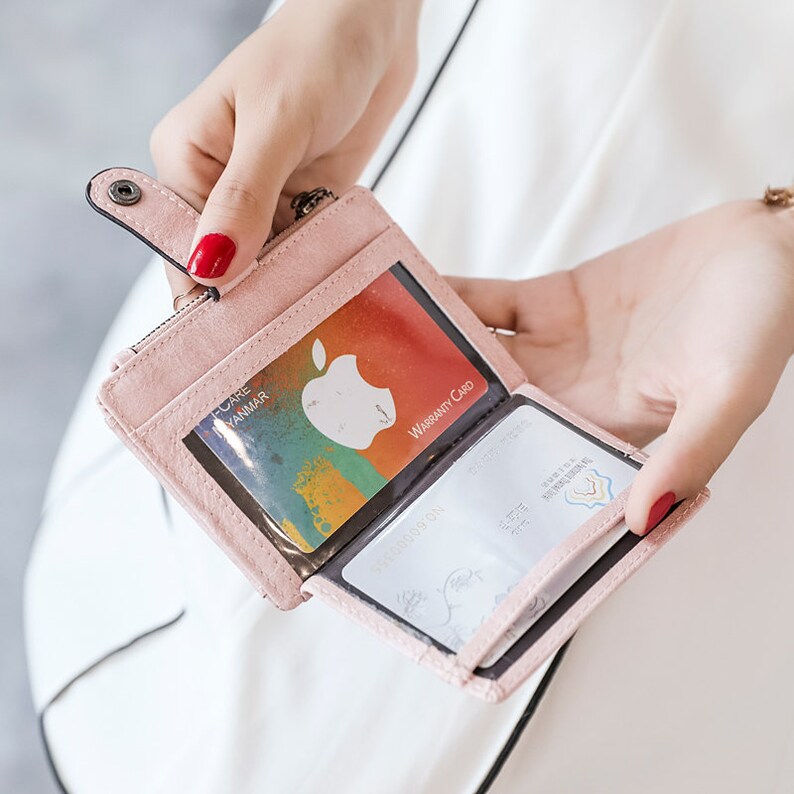 Keychain Card Holder With Photo Idwomen's Card Etsy