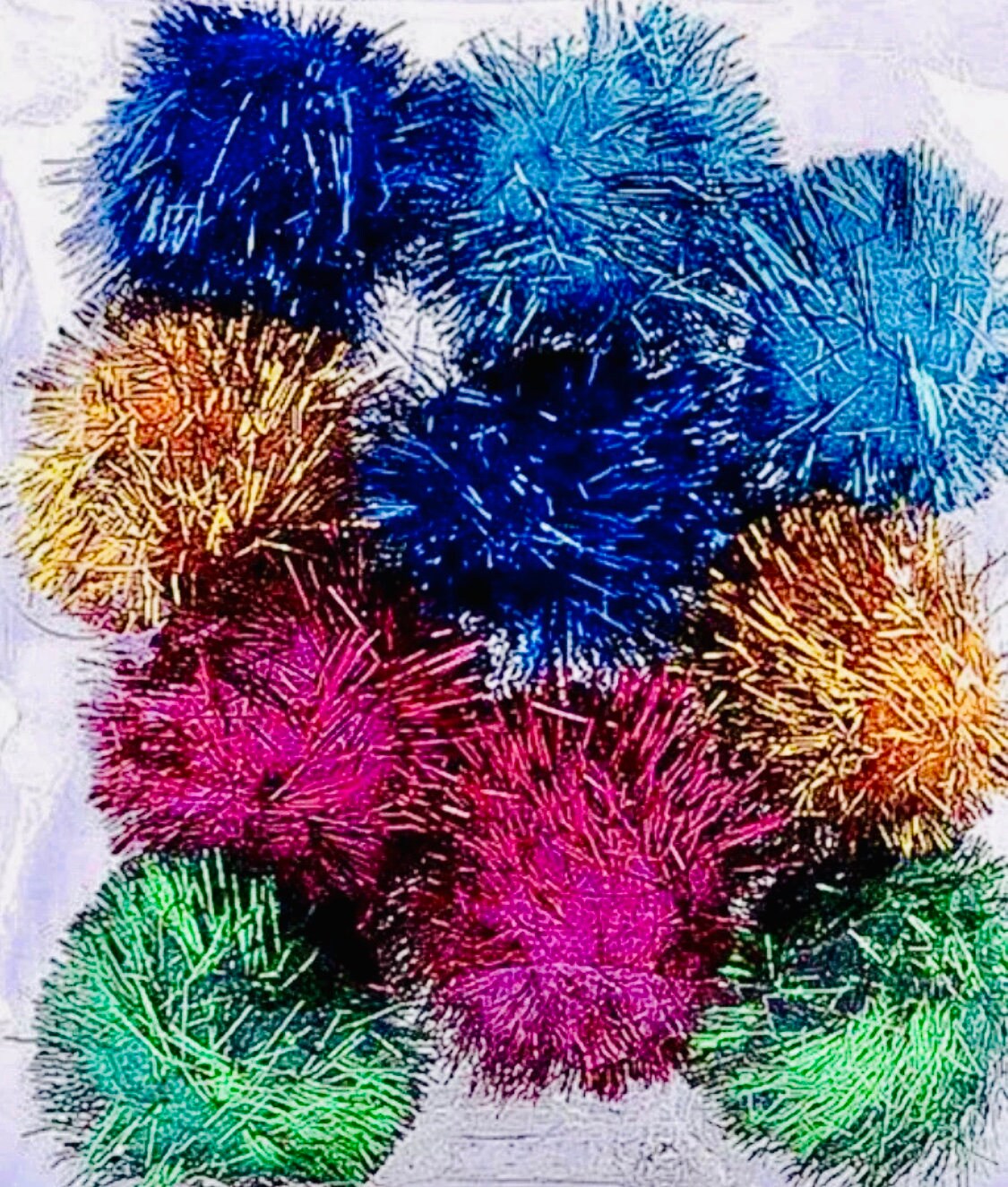 2000 Pom Pon Colorati 10mm Per Lavoretti - Decorazioni Fai Da Te Per Bambini E Adulti