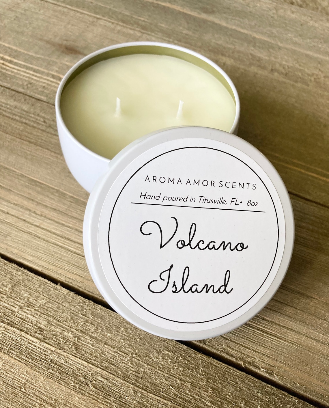 Volcano Capri Blue dupe candle 8oz Anthropologie candle Etsy
