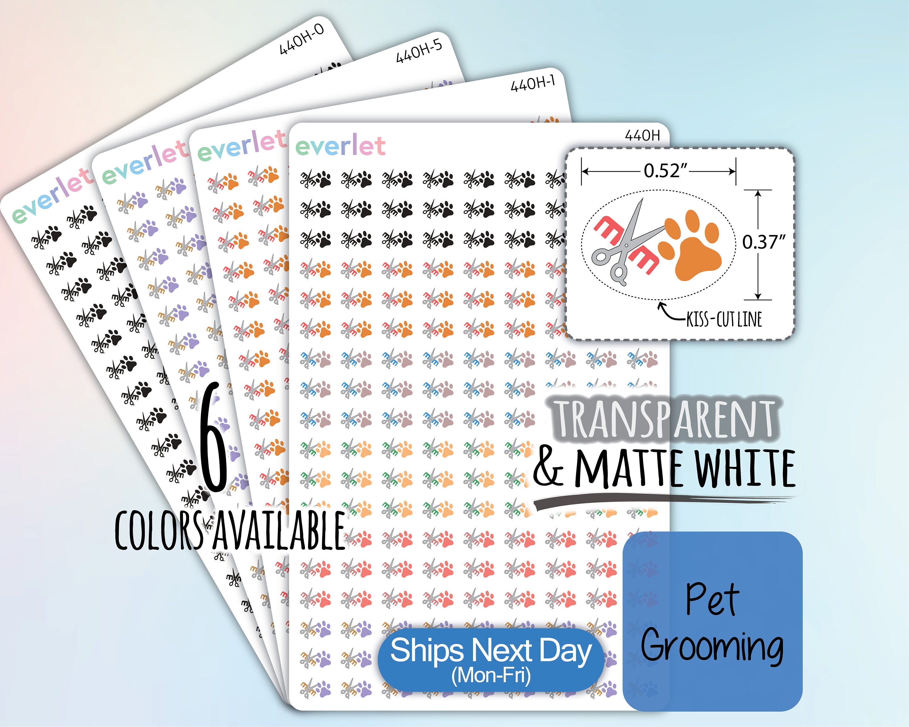 Pet Grooming, Grooming Sticker,pet Planner Stickers, Medication ...