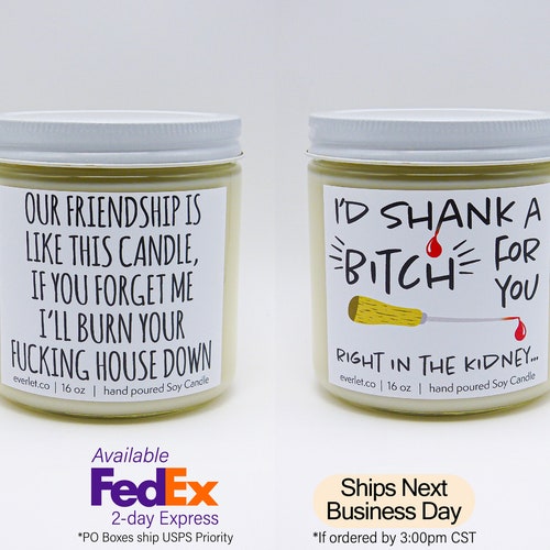 Best Friend Candle Funny Candle for Friend Funny Candle Gag Etsy