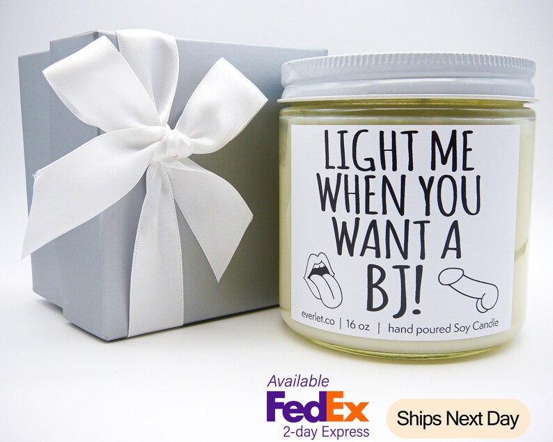 Light this when you want a BJ Candle for Him Candle for Etsy