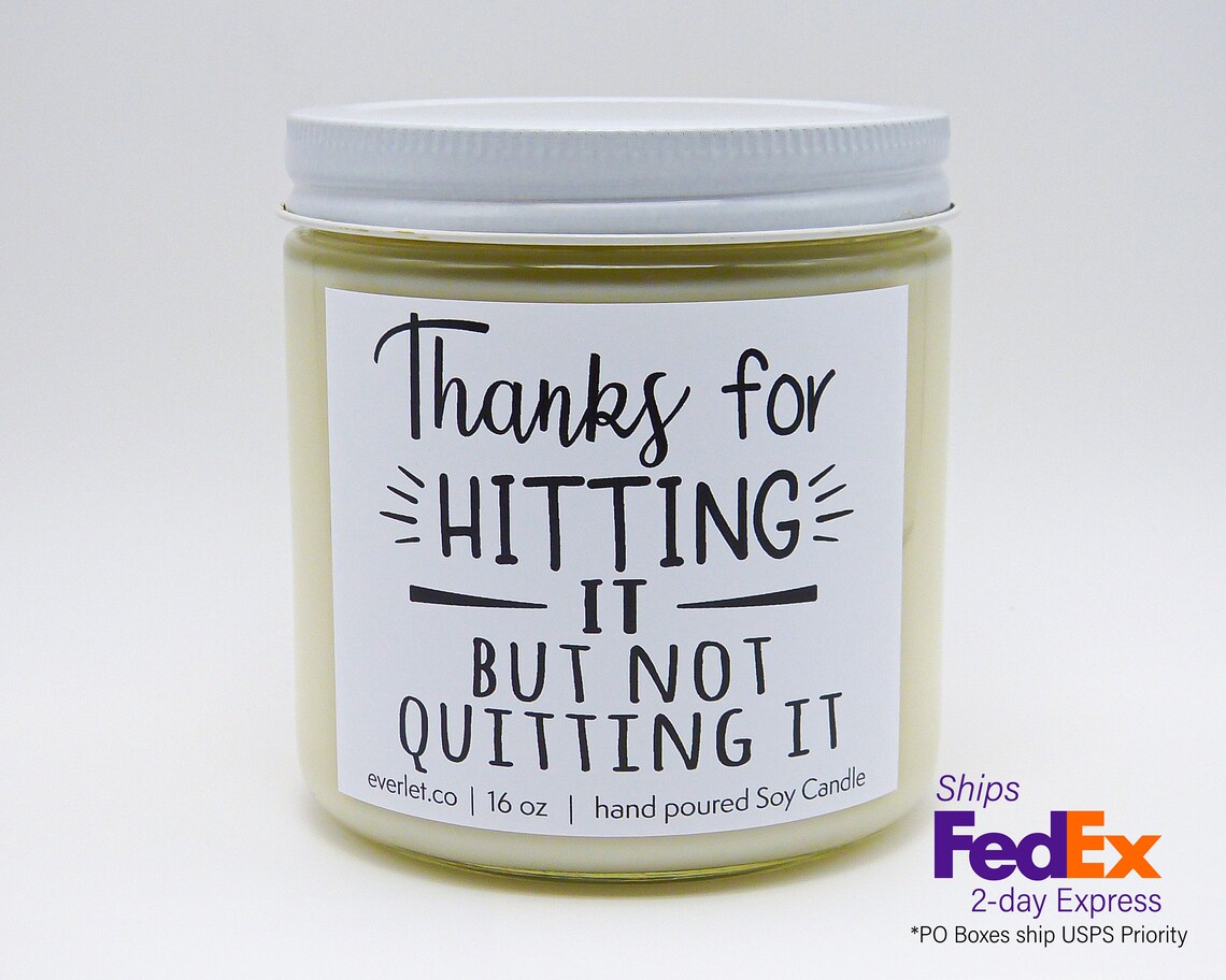 Thanks for Hitting It Candle for Boyfriend Funny Candle for Etsy