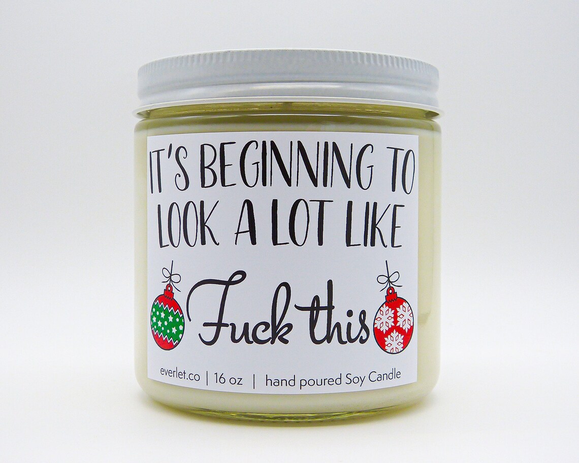 Christmas Candle Funny Candle for Friend Funny Candle Gag Etsy